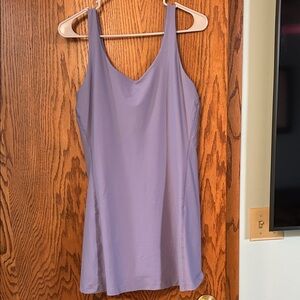 Purple Sleeveless tennis Dress with shorts